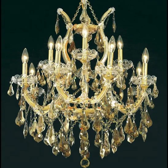 Brilliant Lighting chandelier wholesale price indoor decoration candle chandelier golden finish congac crystal lighting hot sale