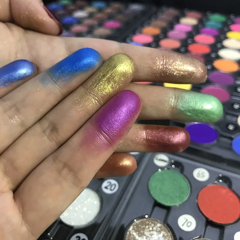 Пользовательские тени для век блестящие рождественские макияж поддоны Private Label DIY палитра теней