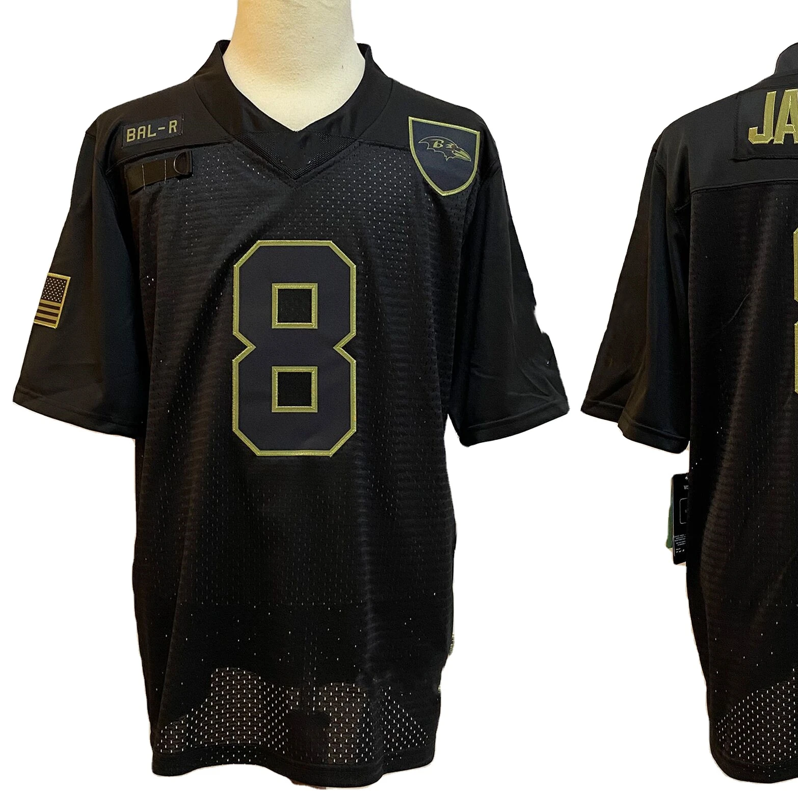 #8 wholesale football jersey polyester breathable n F-l v-neck multi numbers to choose retro football jerseys man