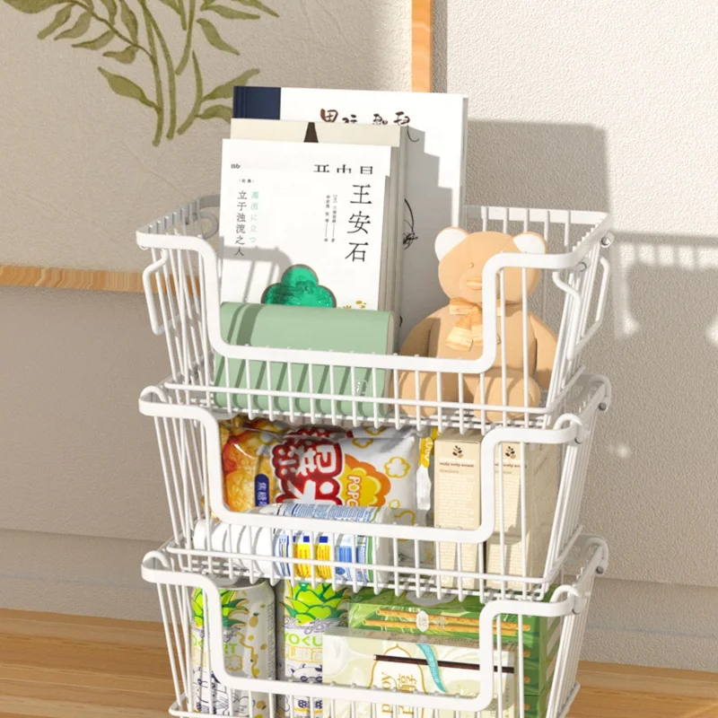 Factory outlet home shelving mesh basket metal furniture metal wire basket metal rack storage basket meet different needs