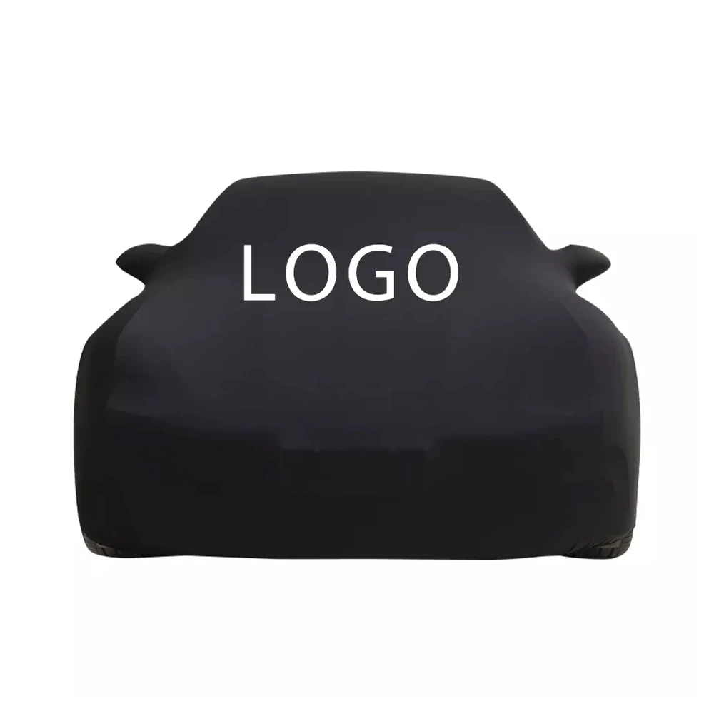Hot sales outdoor indoor waterproof snowproof durable solid protective car cover, custom and printed logo provided