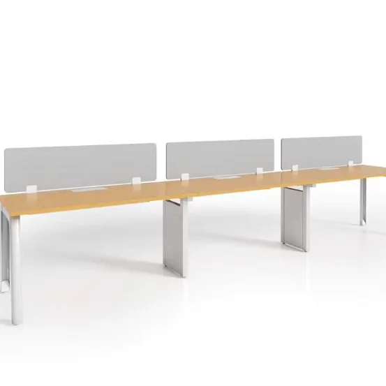 Modern open modular 6 person workstation office desk furniture design work office table workstation for office space