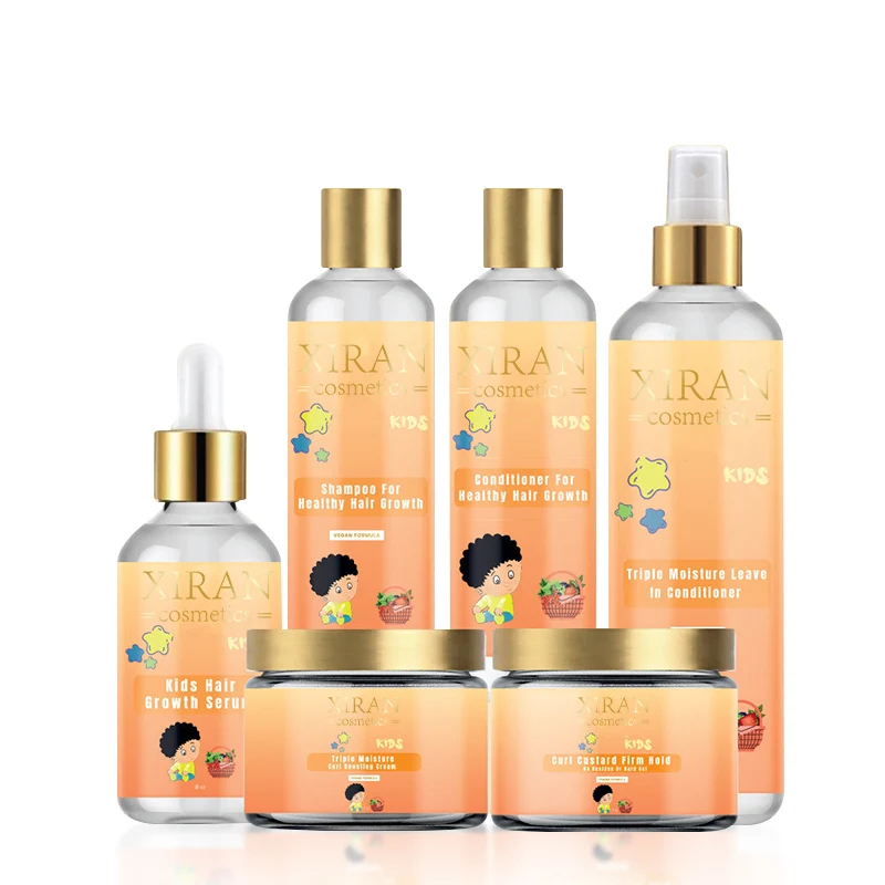 Natural Scalp care Wavy, Curly, Straight & Africa Hair Castor Oil, Rosemary Oil Hair Growth Kids Hair Care Set