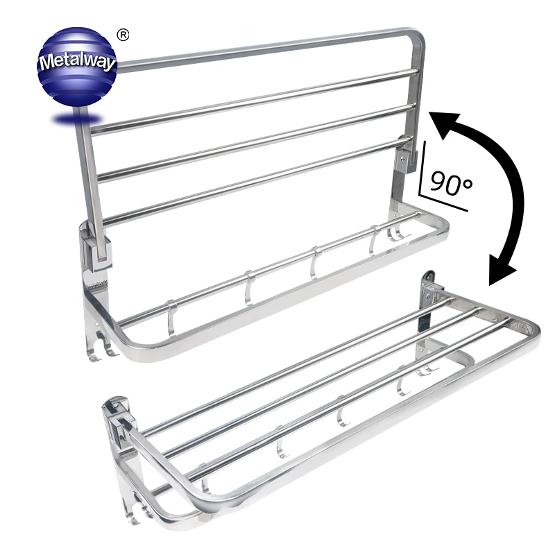 Hot Sale Modern Hotel Brief Style Single Rod Double Rod Bath Free Standing Towel Rack Bathroom Hardware Storage Rack Towel Rack