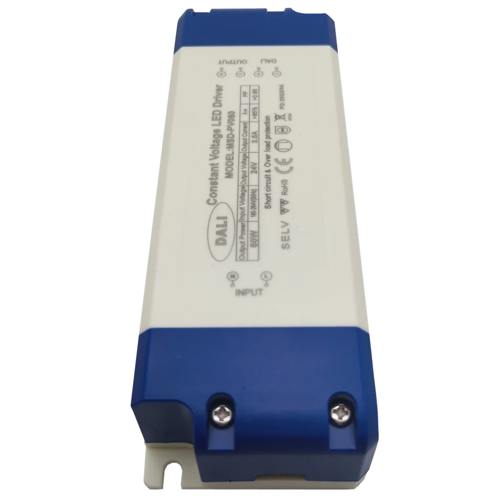 Dali Dimmable 60w power transformer dc 24v led power supply