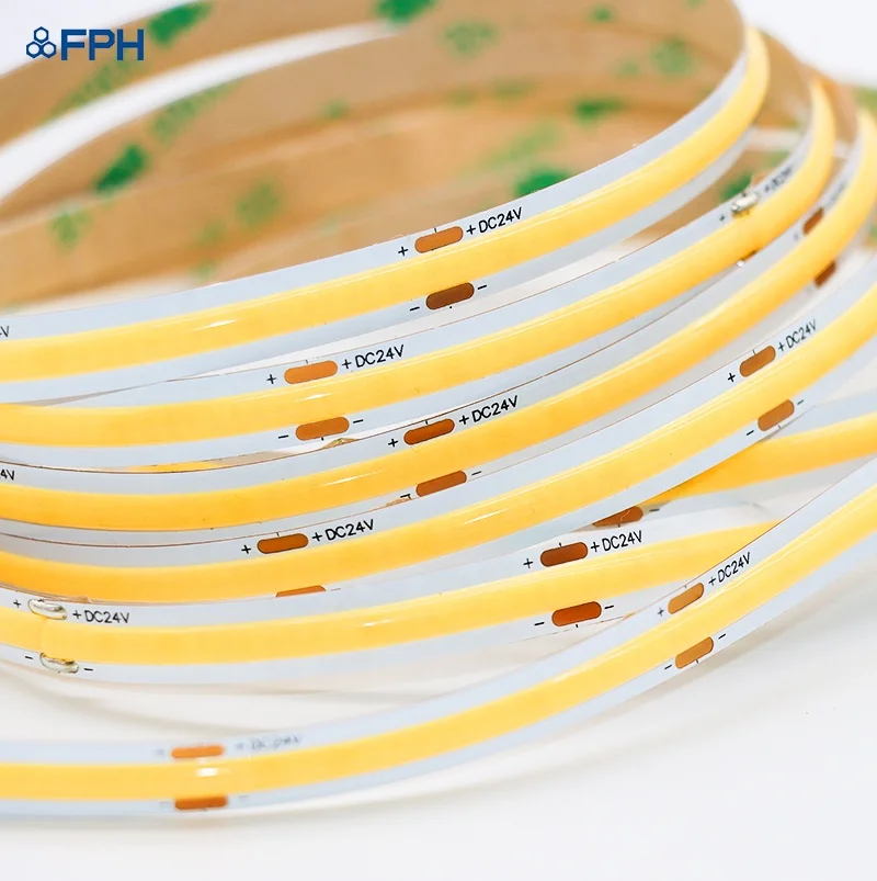 High CRI 80/90/95 LED Light Strip Flexible Dimmable 12V 24V 48V COB SMD Strip Light