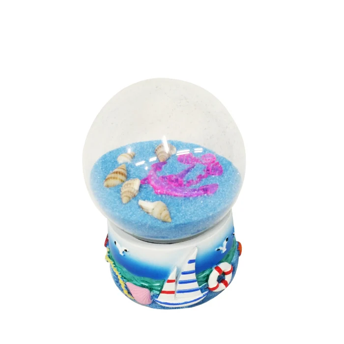65# Resin Snow Ball Custom Glass Water Globe Tourism