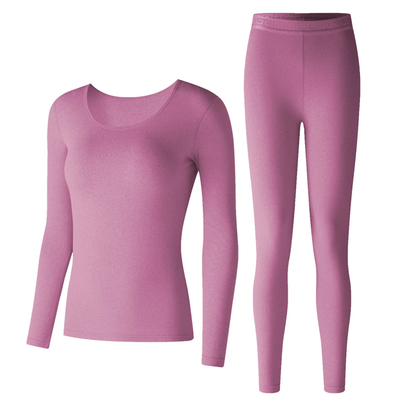 
Economic Price Good Quality Crew Neck Womens Thermal Underwear Set 