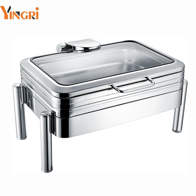 Stainless Steel Chafing Dish Customized LOGO Hotel Restaurant Food Warmer Chafing Dish Buffet Set