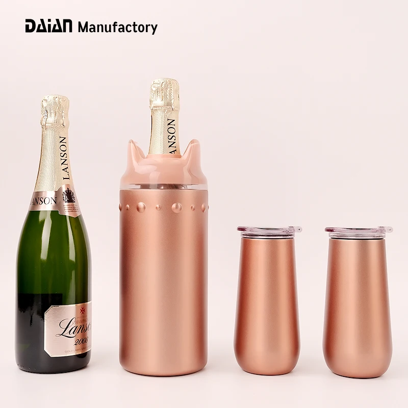 DAIAN 2022 новые продукты CATIAO Дизайн Двойная стенка вакуумный подходит для бутылок 750 мл охладитель льда шампанское винное ведро