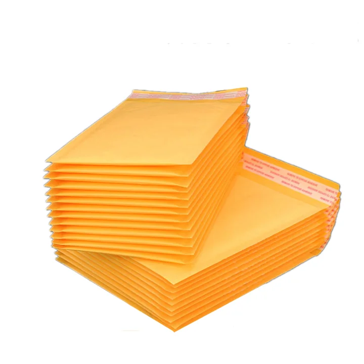 Customized  Brown Strong Adhesive Air Bags Packing Mailing biodegradable Bubble Padded Envelopes Bags