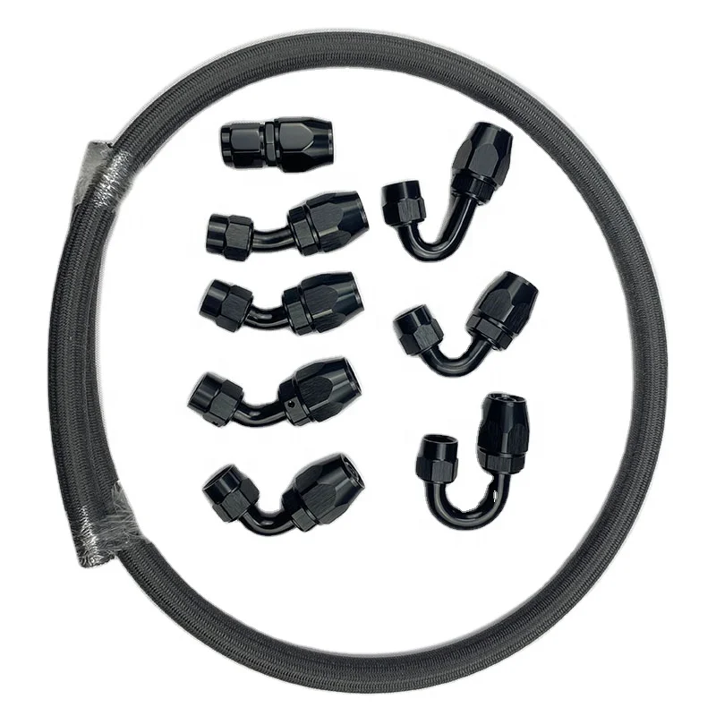 BJR Lightweight racing Aluminum 180 degree hose end