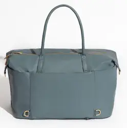 Women Travel Duffel Weekender Carryon Shoulder Tote Bag Canvas PU Leather bag