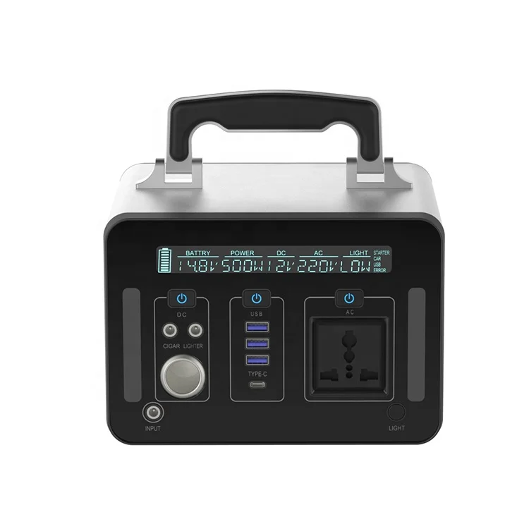 Emergency Backup Battery14.8v 500wh Portable Storage Battery 500w solar generator