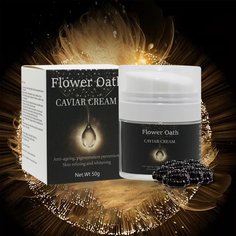 Flower Oath Hot Selling Best Quality Caviar Essence Cream Moisturizing Lifting Firming Skin Care Caviar Luxe Face Cream