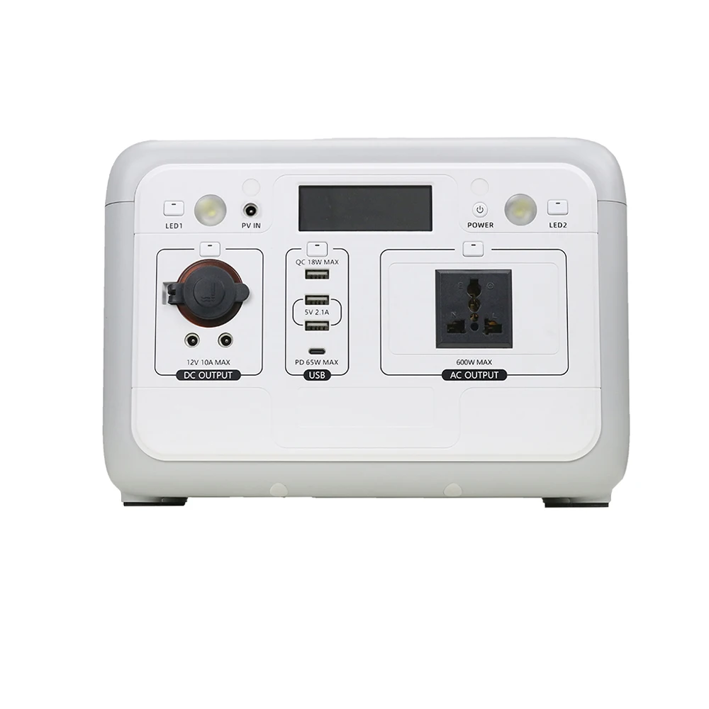 600W 540WH Large Capacity Energy Storage Battery Rechargeable Lithium Ion Batteries with Solar Panel Optional