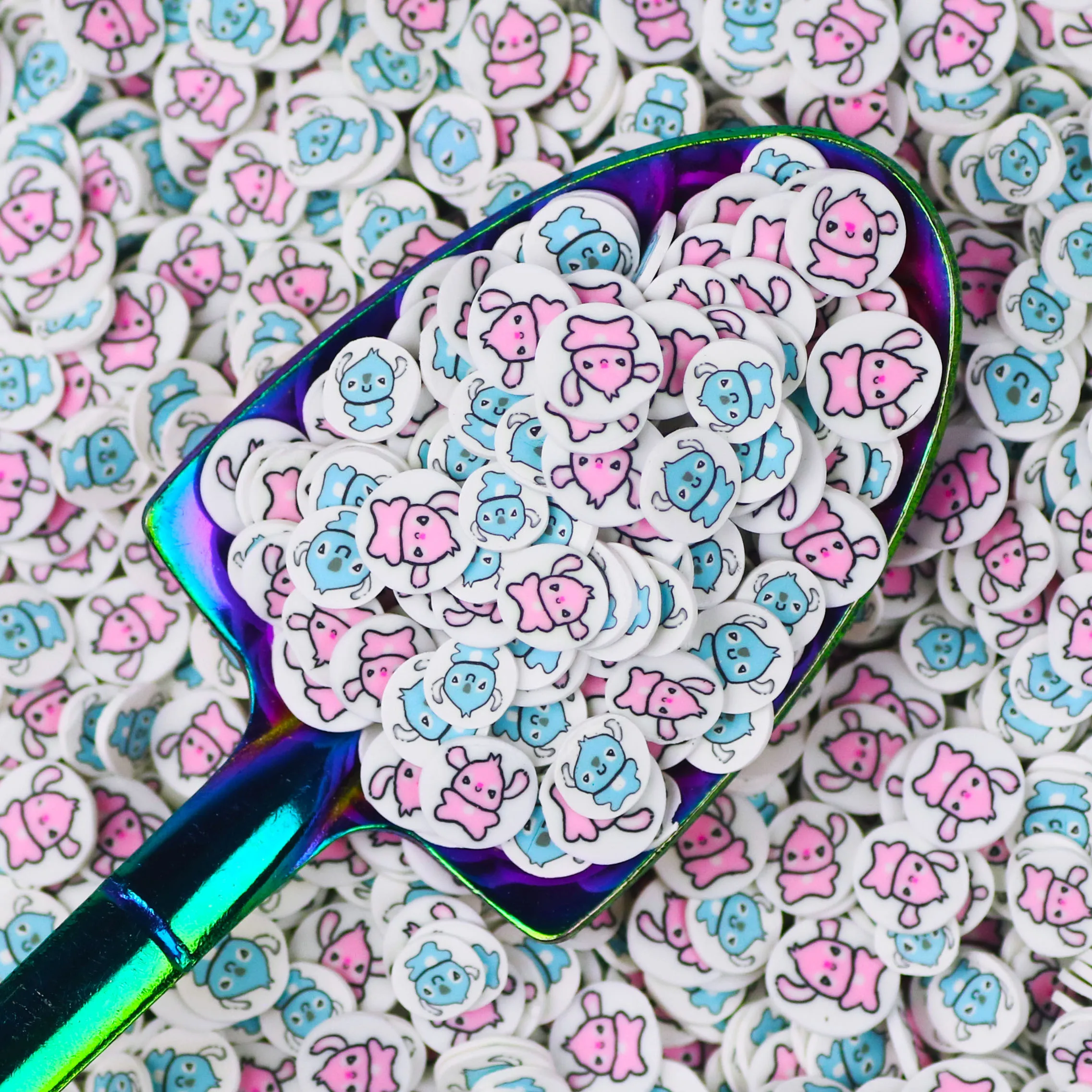 100G Cartoon Character Red Spider Spider Web Mix Polymer Clay Sprinkles Slices For Slime Filler DIY Clay Craft Nail Art