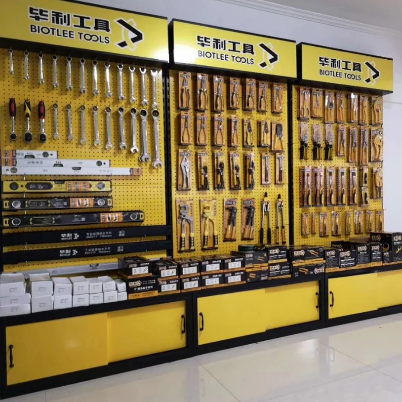 Metal New Design Trimmer display Rack for model trimmers edgers and brush cutters display stand