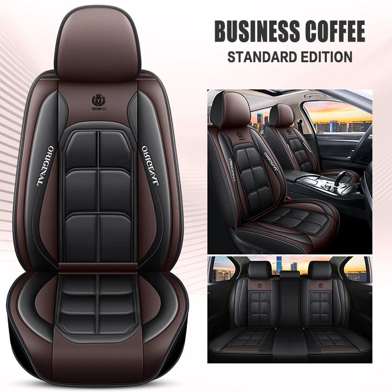 JSZ High quality Custom Car Seat Covers Sports Car Seat Covers Full Set Universal For 5 Seats Auto