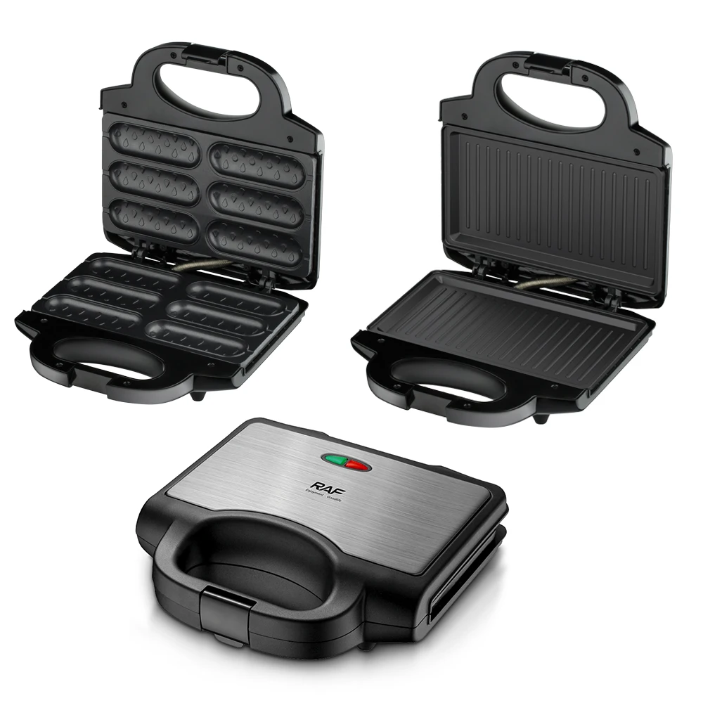 Hot Commodity Hot Dog Presser Maker Panini Electric 6 Corn Dog Maker Waffle Sandwich Maker