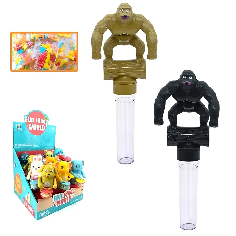 Interesting swinging gorilla sweet sugar toy candy filled toys for kids surprise gifts
