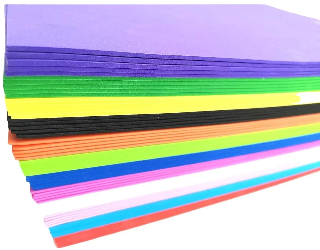 Factory custom sizes and colors EVA Foam Sheets  Assorted Colors 2mm Thick for Arts and Craft DIY  Handmade