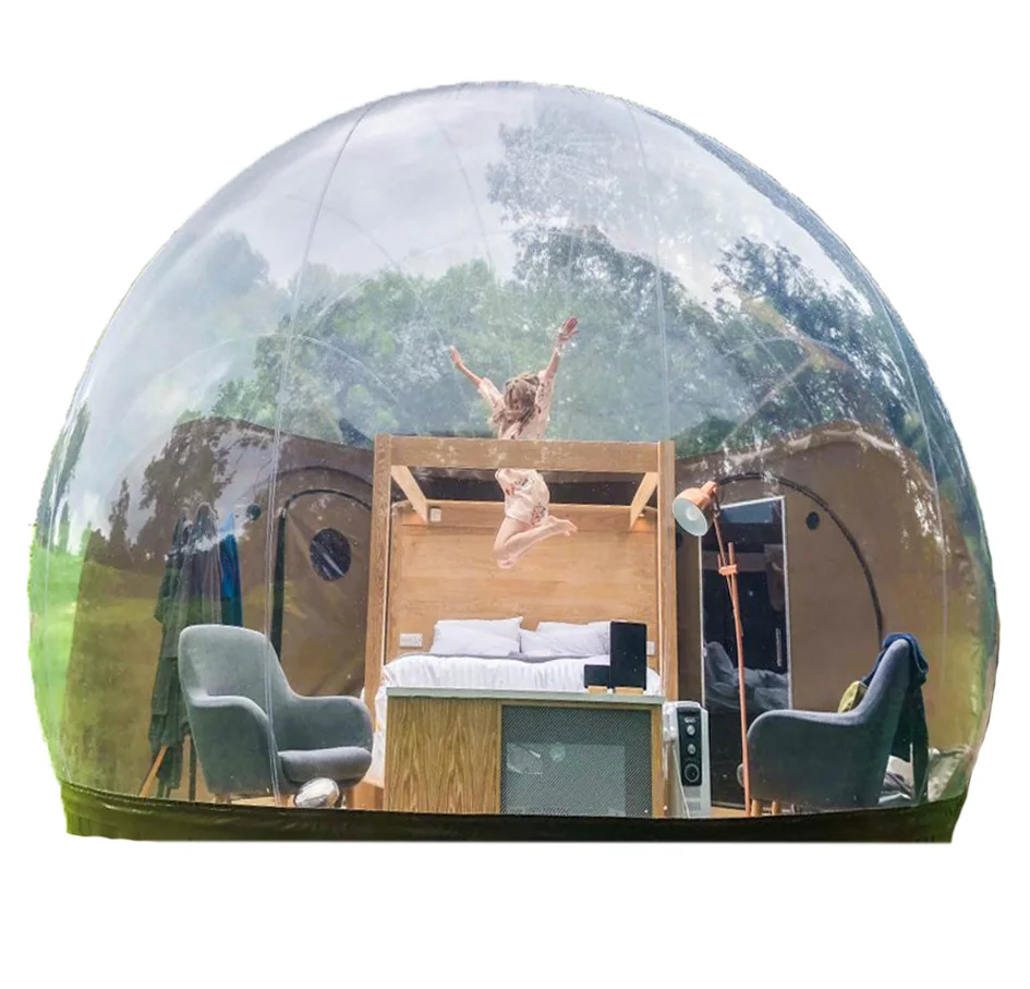 Hot sale high quality inflatable transparent tent/ kinds of inflatable bubble dome tent for camping hotel