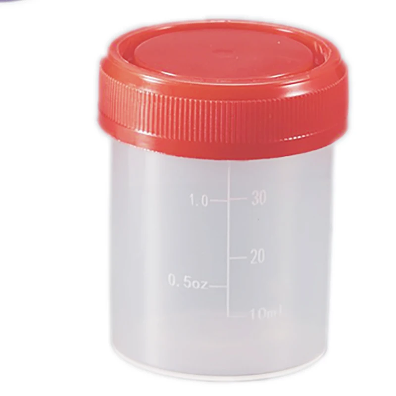 Одноразовый образец 40 мл, контейнер для испытания мочи/мокроты, автоклавируемый