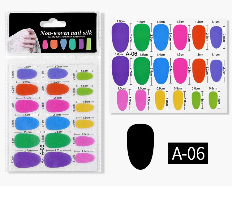 Nail Extension Silk Fiberglass Wrap Non Woven Fiber Gel  Nail Art Care Tool for Women DIY Extension Accessories