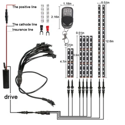 12v 220v Car Roll Helmet Motorcycle Body Lighting System Bar Strip Light Bande Led Clignotants Moto For Harley Davidson Superlow