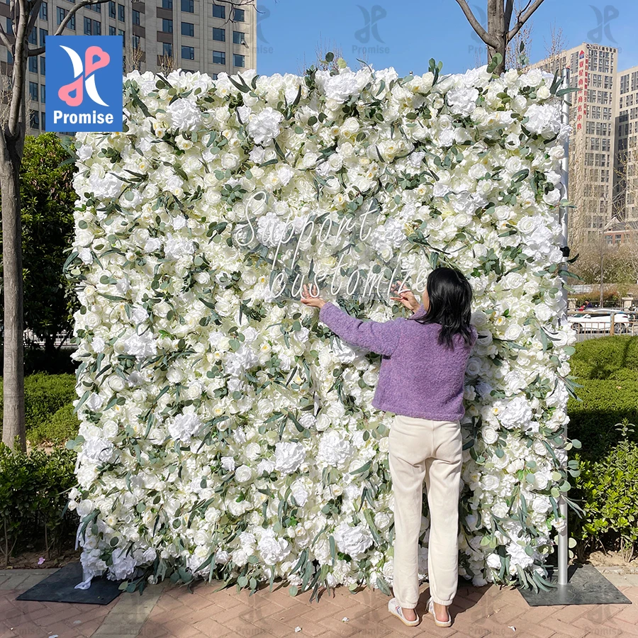 3D тканевые цветы на заказ, свадебные искусственные шелковые розы, настенные панели, искусственные цветы, декоративные цветы