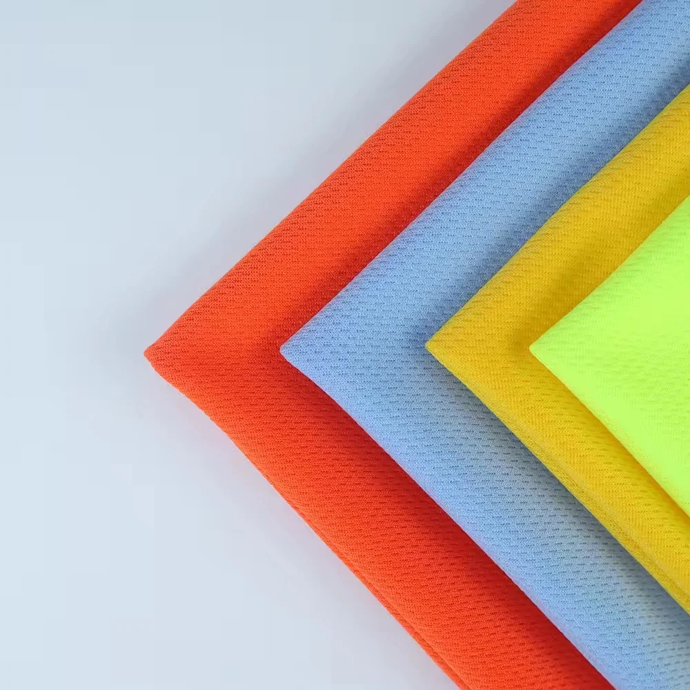 140gsm breathable quick-drying 100% polyester birds eye mesh fabric suitable for sportswear sports shirts