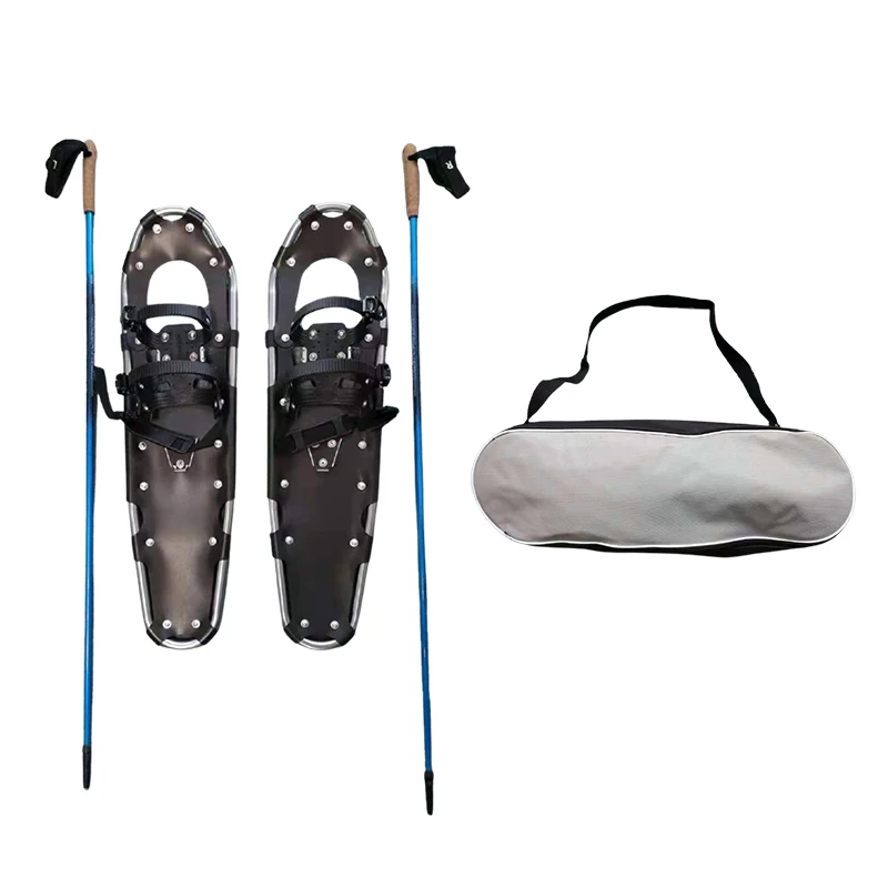 Light Weight Snowshoes 21'/36' with Carrying Tote Bag and Snowshoes PolesEasy to Wear Aluminum Alloy Snowshoes