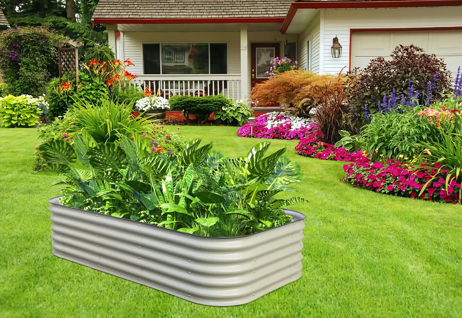 Aluzinc Raised Garden Bed Outdoor Steel Planter Box Metal