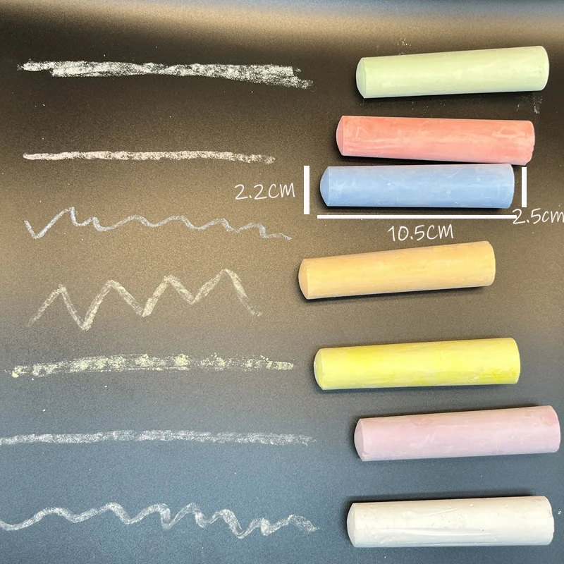 Custom Safe Dustless Washable jumbo Sidewalk  Chalk-64 Colors Nontoxic Outdoor