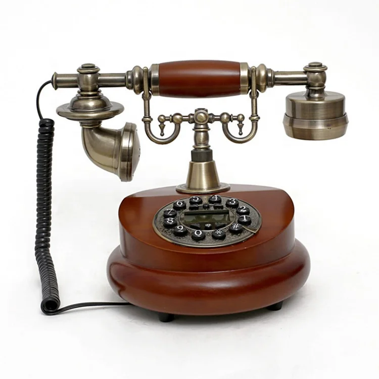 European Royal Luxury High Quality Antique Phones With Screen Wire Rotary Telephones