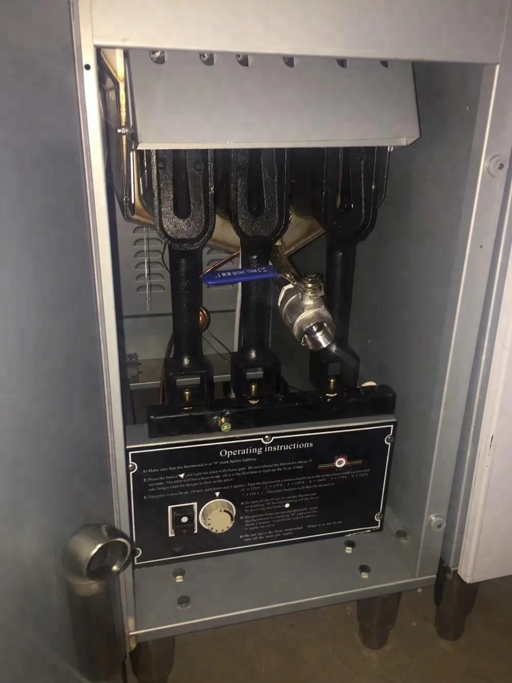 KFC restaurant double baskets gas fried chicken fryer machine