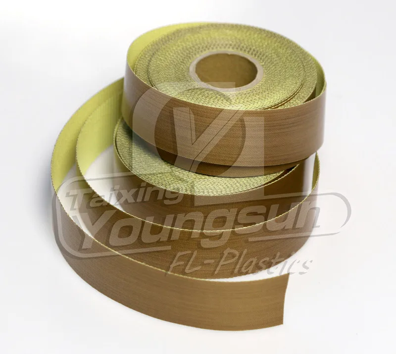0.13mm PTFE fabric with adhesive PTFE heat press sheet PTFE adhesive tape with release liner
