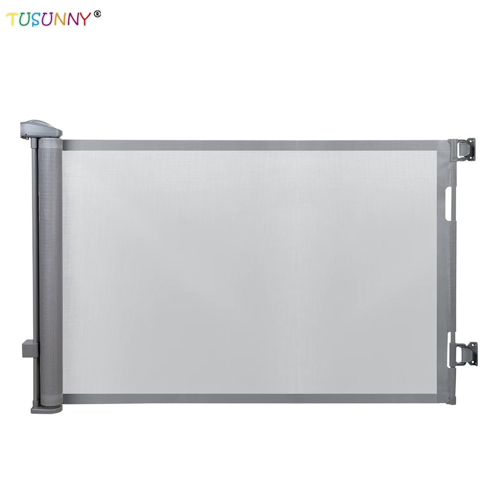 Retractable Baby And Pet Stair Gate Mesh Safety Gate Kids Safety Barrier