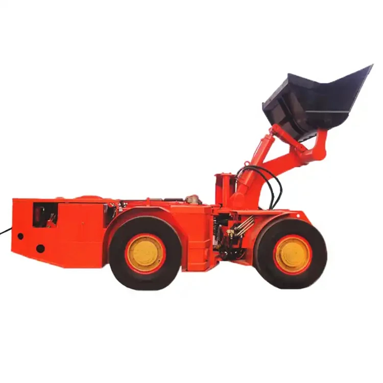2ton Underground mining loader Heavy construction equipment wheel underground mine loader for sale with protection chian