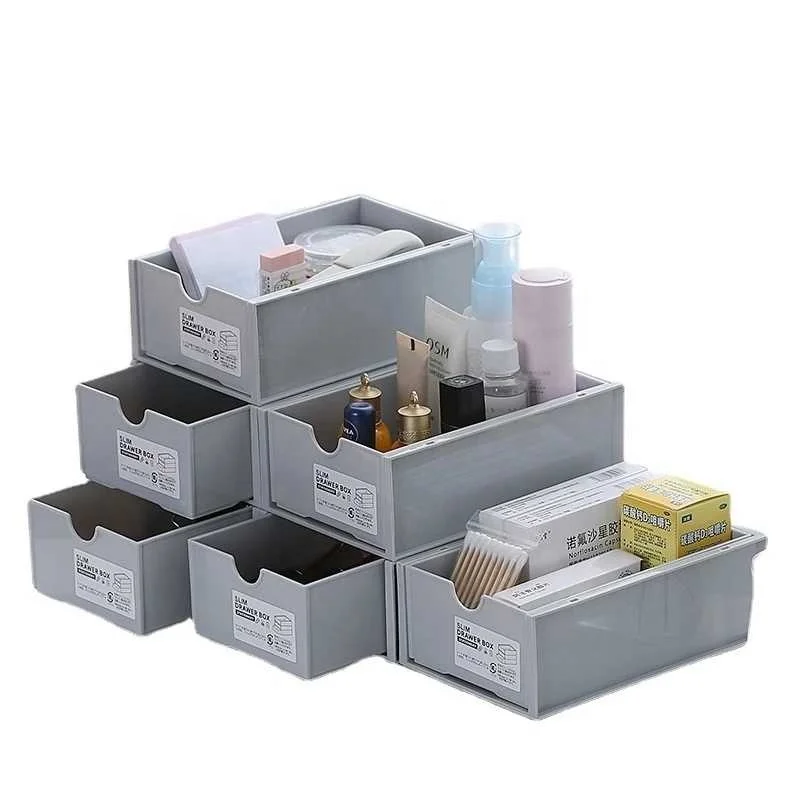 Desktop Storage Box Cosmetic Shelf Office Stationery Storage Cabinet Gadget Drawer Finishing Box