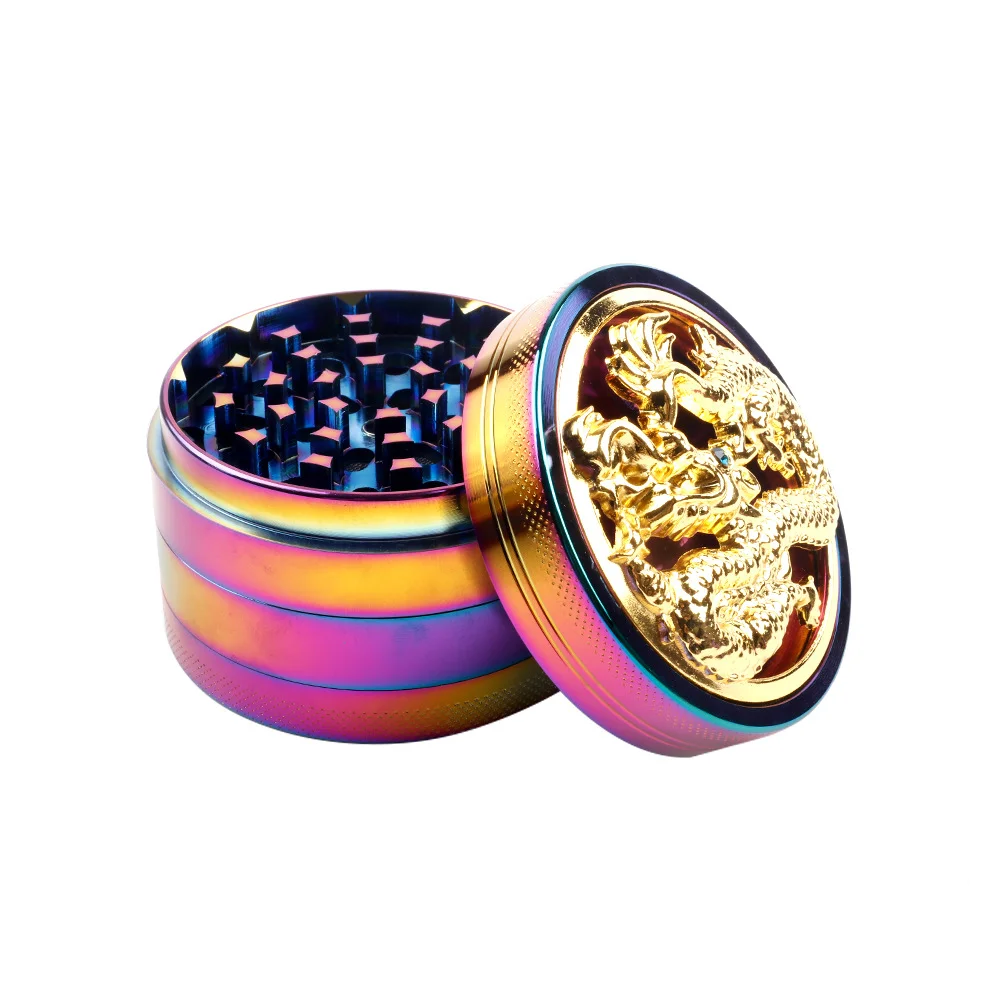 
factory wholesale price 4 Layers Zinc Alloy 50mm for Herb Grinder Smoking Accessories Smoke Shop Supplies 