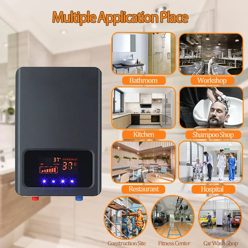 Wholesale OEM/ODM Household 220V 6.5KW 8KW 9KW Smart Bathroom Shower Tankless Water Heater Geyser Instant Electric Water Heaters