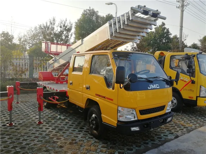 JMC 21m hydraulic truck mounted aerial work platform aerial ladder truck for sale