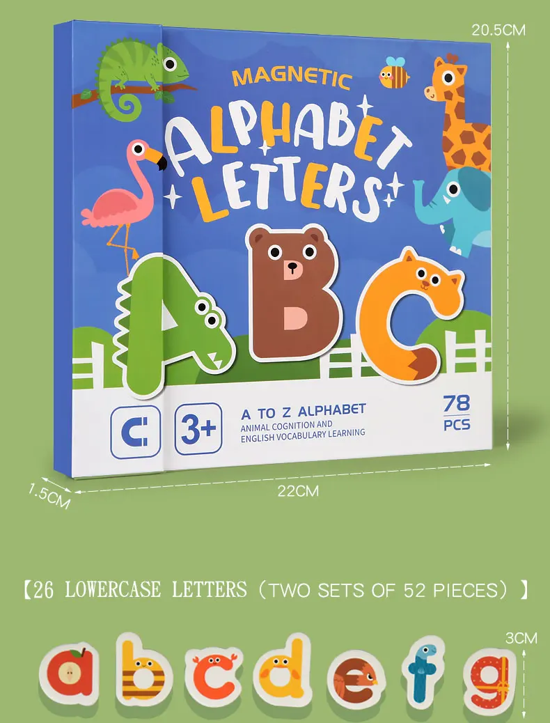 Cpc Ce En71 Doc Certificate Montessori Children Education Learning Magnetic Alphabet Letters Cognition Reusable Quiet Book Toys