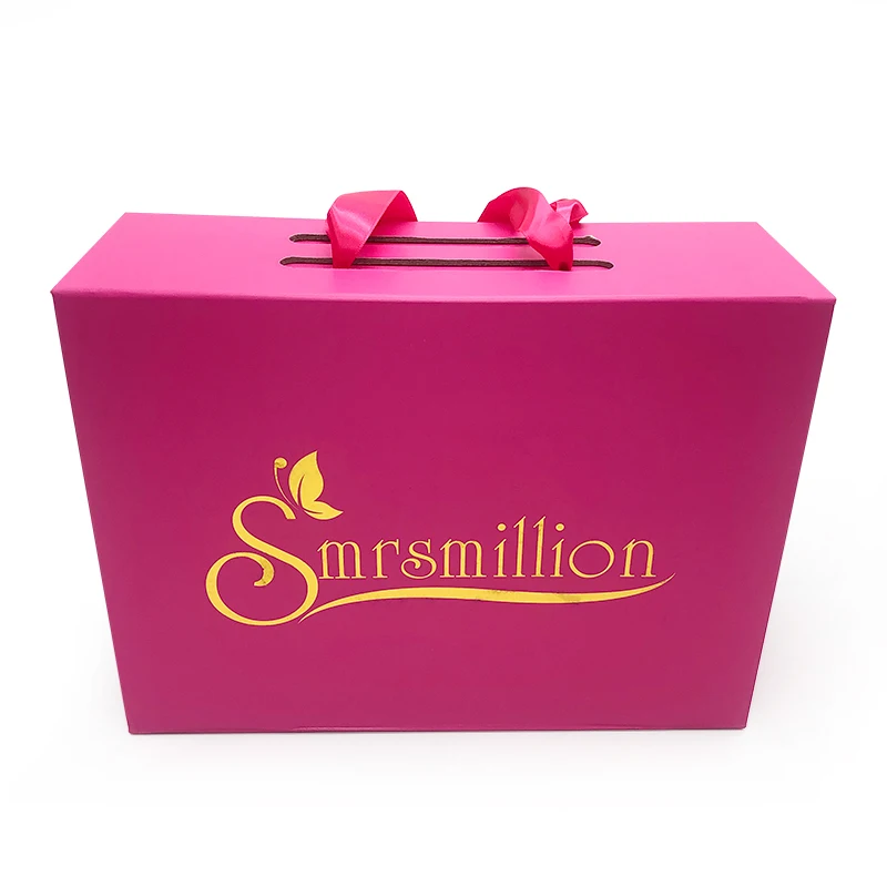 WY 1112 Custom Logo Sexy Bra Packaging Box Lingerie Women Gift Box Pink Dress Pants Underwear Apparel Clothing Paper Box