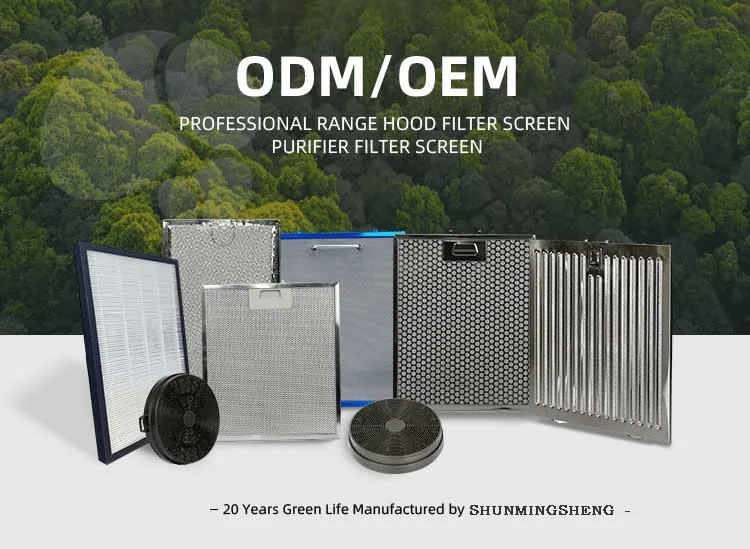 kitchen cooker range Hood Filter Exhaust Hood With activated carbon aluminum filter