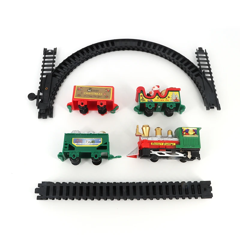 2021 Hot Selling DIY Christmas Slot Toys Electric Train Car Christmas Toy For Kids