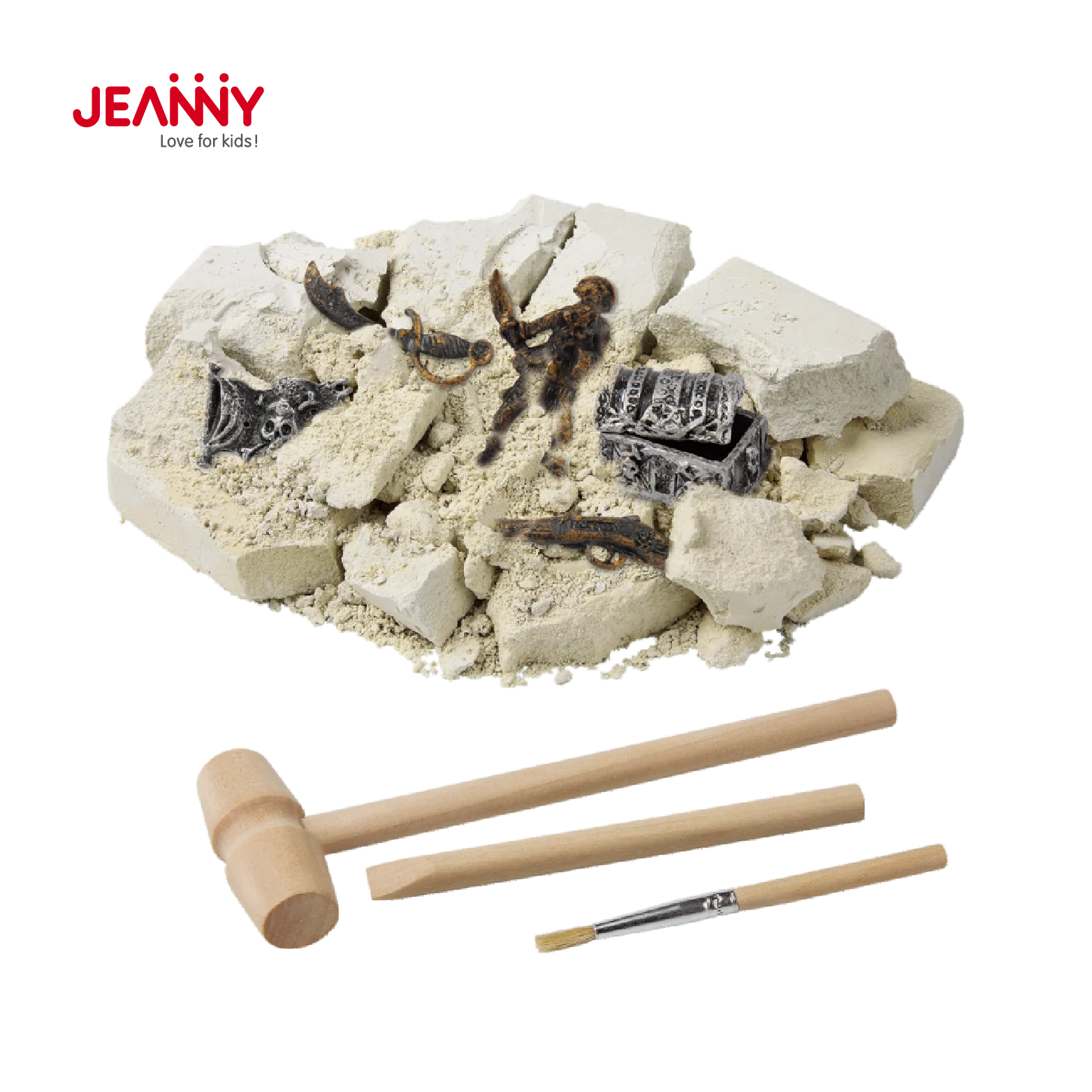 Top Seller Children Craft Best Selling Dig And Discover Pirates Child Archaeology Kit Excavation