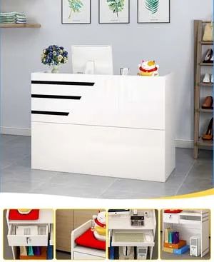 Simple Modern Bar Counter Cash Register Small Counter Clothing Store Barber Shop Hairdresser Reception Desk